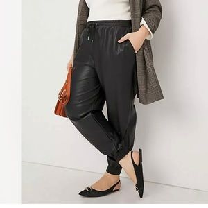 Anthropologie Avec Les Filles Faisa Faux Leather Jogger Pants Medium